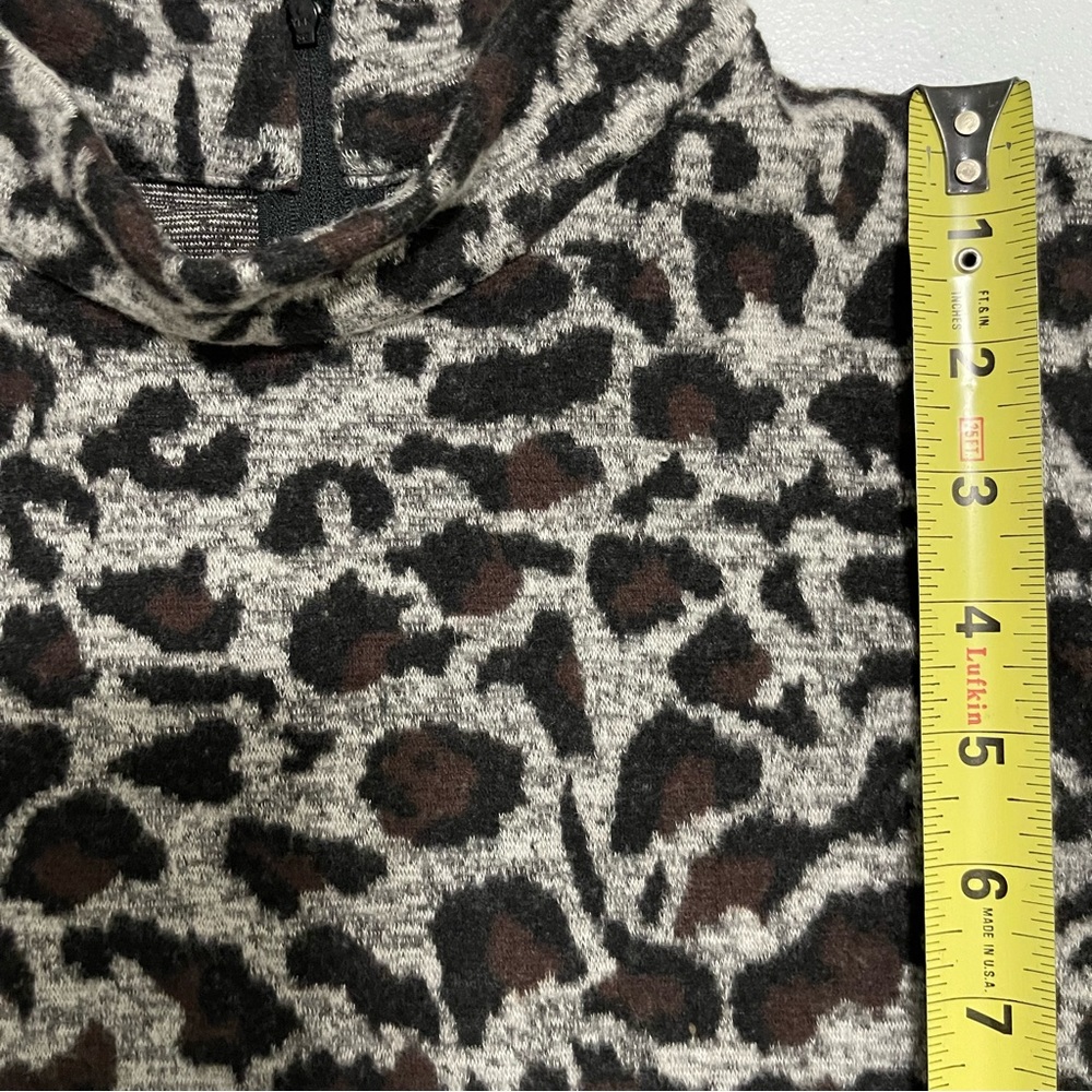 Tyler Boe Chrissy Mock Neck Animal Cheetah Print Tunic Size XS - Picture 10 of 15